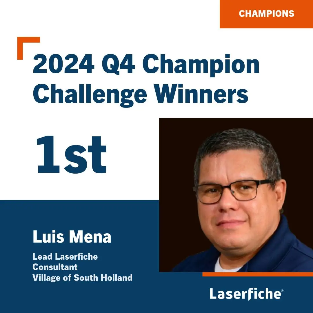 Smartfiche Luis Mena Laserfiche Champion