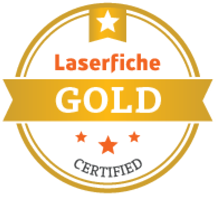 Laserfiche Gold Certified badge